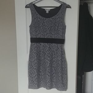 H&M Grey Floral Dress